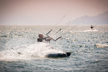Obraz premium kitesurfer