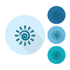 Summer and Beach Simple Flat Icons