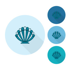 Summer and Beach Simple Flat Icons