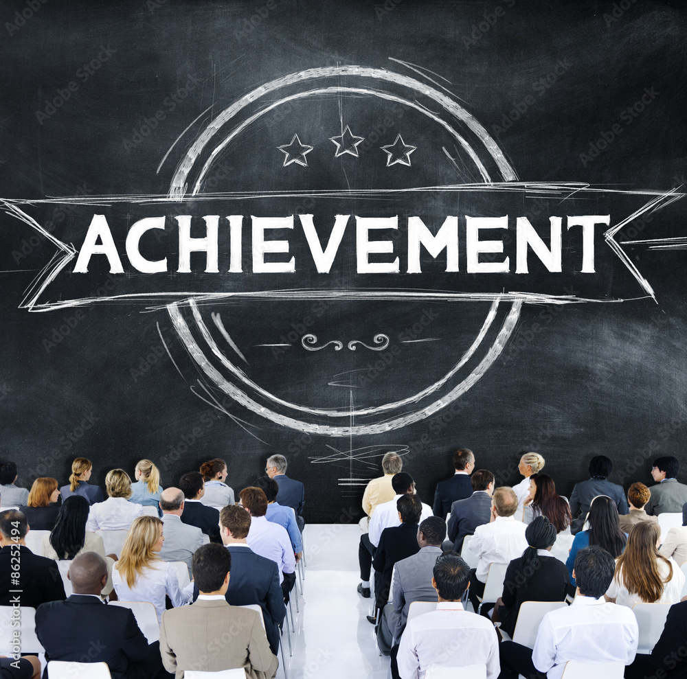 Wall mural Achievement Accomplishment Success Goal Concept