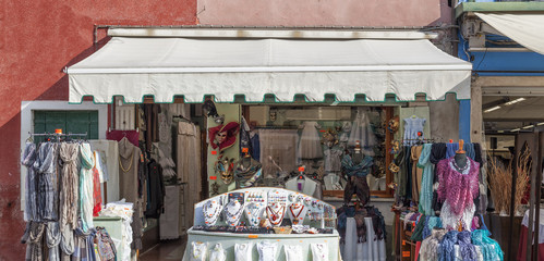 Fototapeta na wymiar Shop on the island of Burano