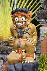 statue guard the entrance, Bali, Indonesia
