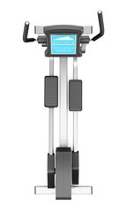 top view of elliptical cross trainer isolated on white backgroun