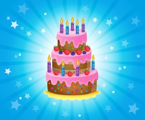 Birthday cake theme image 3