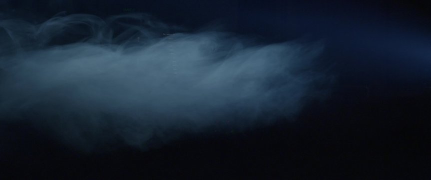 Smock on the black background for vfx