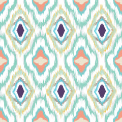 Ikat seamless pattern design