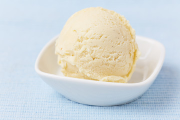 Fototapeta na wymiar Scoop of vanilla ice cream