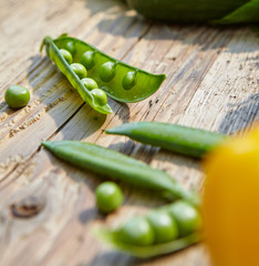 Raw detox vegetable food set