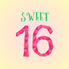 sweet sixteen with polygonal number