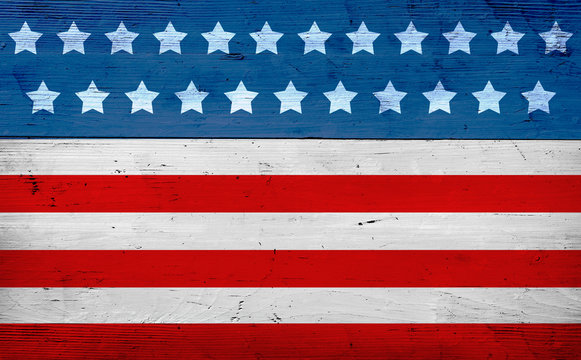 Patriotic american flag background, July 4th theme, independence day