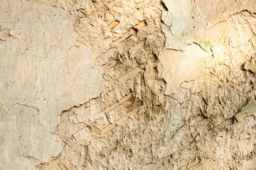Wattle and daub wall texture