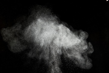 Abstract design of powder cloud
