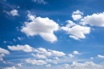Fototapeta na wymiar Beautiful clouds and blue sky