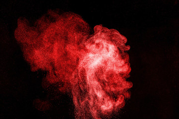 Abstract design of powder cloud