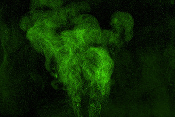 Abstract design of powder cloud