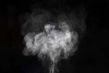 Abstract design of powder cloud