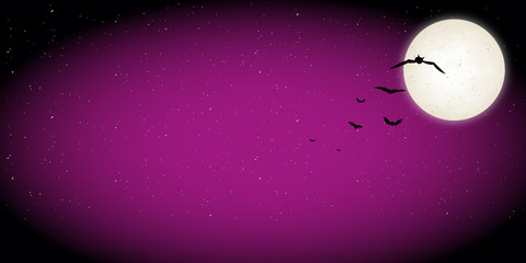 ハロウィン　夜　背景