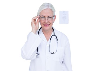 Smiling  doctor with stethoscope