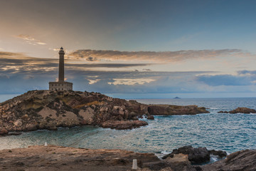 Fototapeta premium lighthouse, Mediterranean, Cabo de Palos. Spain.