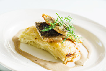 fried fish with potatoes