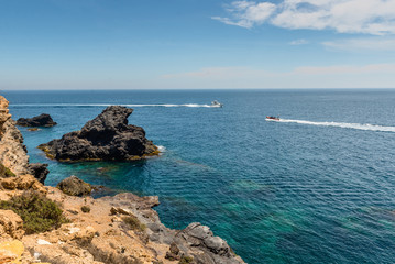 Fototapeta na wymiar Mediterranean, Cabo de Palos. Spain.