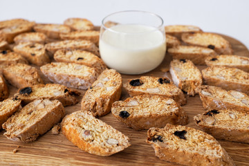 Biscotti and milk