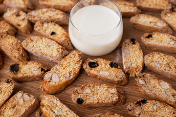 Biscotti and milk