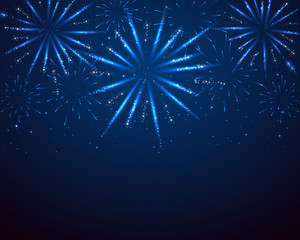 Blue sparkle fireworks