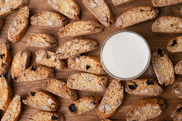 Biscotti and milk