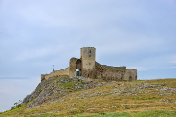Fototapeta na wymiar Ruins of Enisala - medieval fortress in Dobrogea, Romania