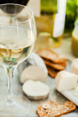 Assorted Cheese Plate with vegetables