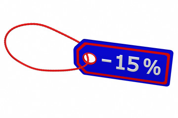  Discount - 15 % tag