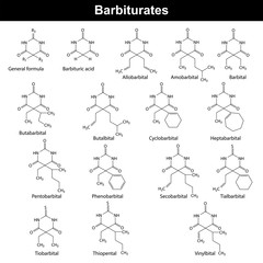 Barbiturate molecules