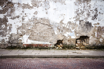Aged street wall