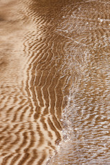 Natural sand patterns in beach