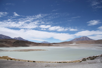 Laguna Honda - Deep Lagoon - in Eduardo Avaroa National Park in Bolivia