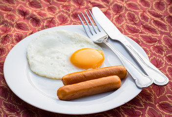Eggs and sausage