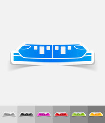 realistic design element. monorail train