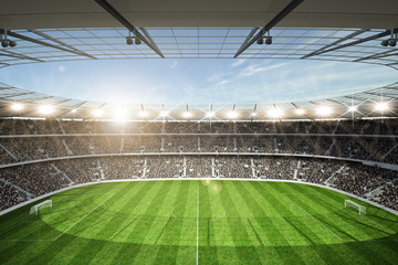 Stadion Blick von oberer Tribüne © OH