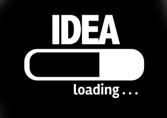 Progress Bar Loading with the text: Idea 