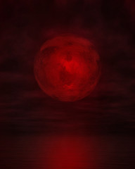 Naklejka premium Blood Moon