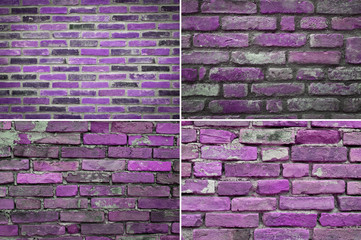 texture brick wall, set