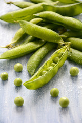 Fresh green peas