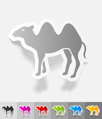 realistic design element. camel