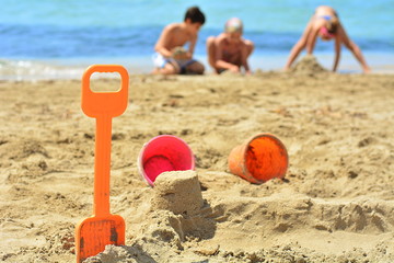 play on the beach