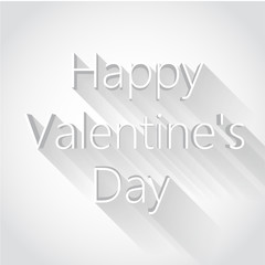 vector illustration of flat happy valentines day