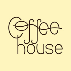 Coffee house logo template