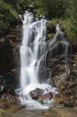 Fototapeta premium Cristallini ricami d'acqua creati dal torrente alpino.