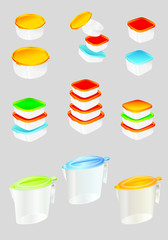 Plastic Stuff for Kitchen Storage Food and Drink