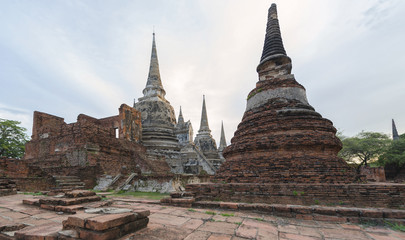 Phrasisanpeth temple in Ayutthaya historical park Thailand